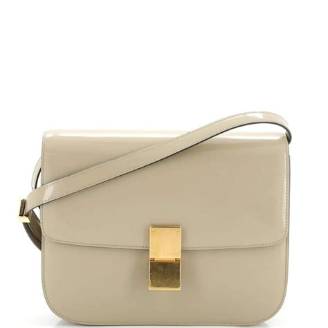 celine box spazzolato flap bag|Box Clasp bag in spazzolato .